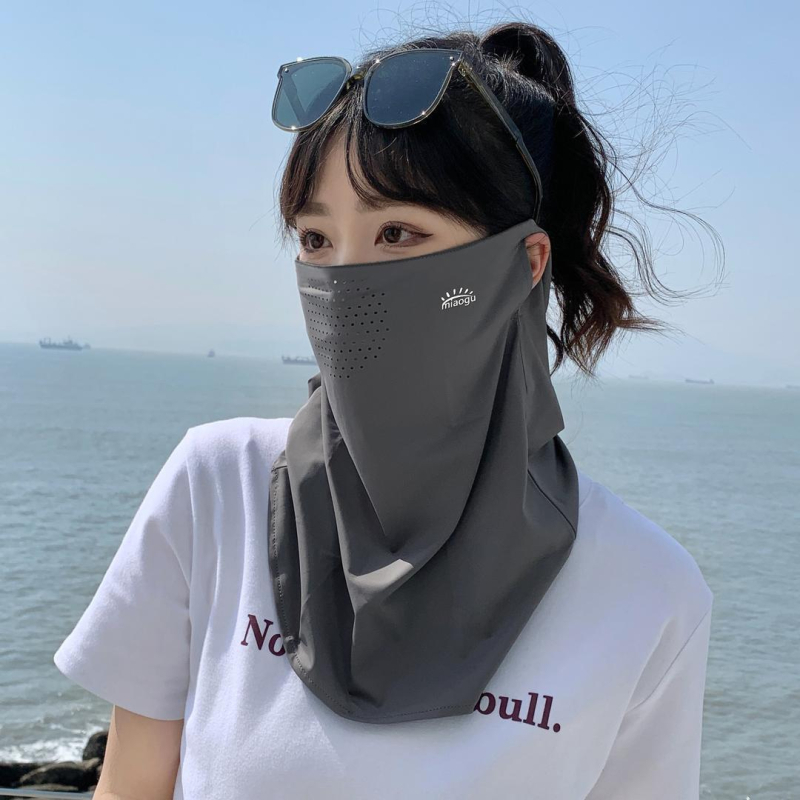 Polumaska za lice s UV zaštitom, prozračna, otporna na insekte, materijal šifon/poliester