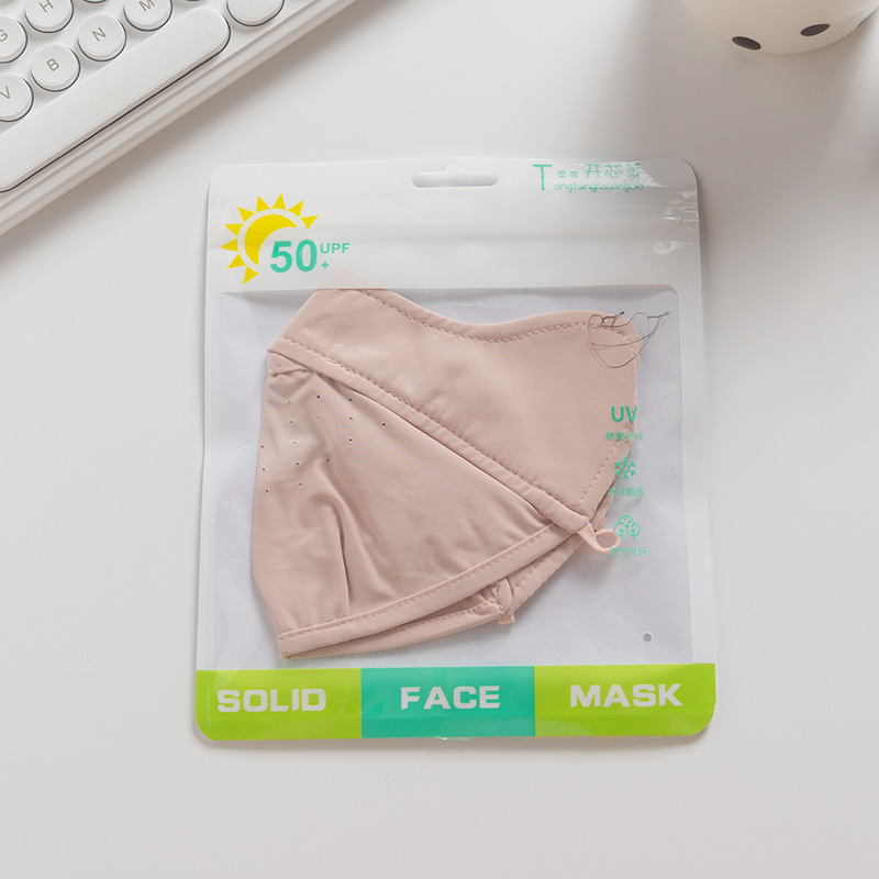 Ljetna ženska maska za lice s UV zaštitom, prozračna i izuzetnoLagana, otporna na vjetar i prašinu; materijal: najlon, 30 g, sadržaj najlona 61–70%