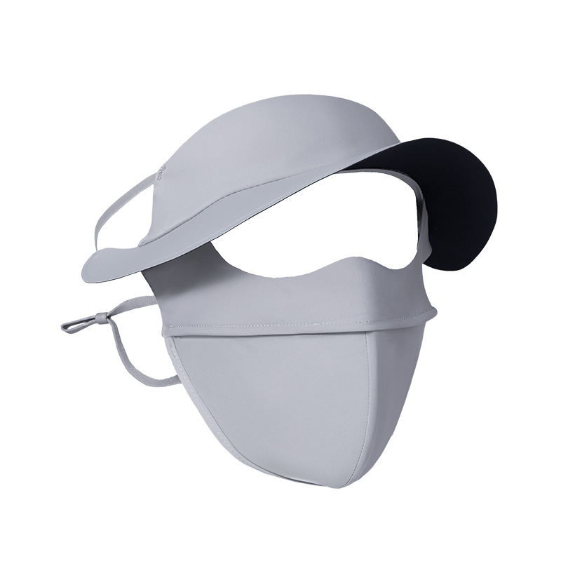 Maska za sunčevu zaštitu cijelog lica s pokrivenim vratom, dišna Ice Silk Facekini, najlon tkanina