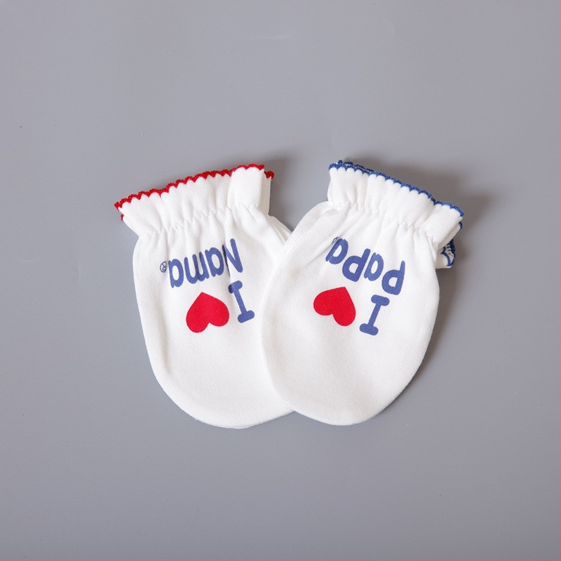 BeBi rukavice za lice od 100% pamuka – protiv ogrebotina, prozračne, za dob 0–1 godina, sve sezone, prilagodljive