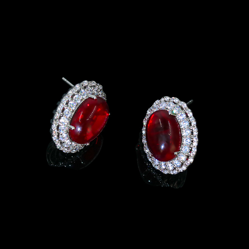 Antikni nadahnut set cirkonija nakita: ogrlica i naušnice s bakrenom podlogom, O-lanac, inlay završna obrada, privjesci od cirkonija, uzorci Ljubav, Kap vode, Zvono