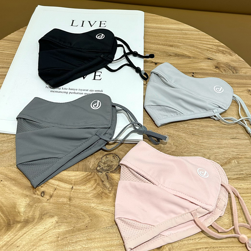 Ženska prozračna maska za UV zaštitu i zaštitu od sunca, mrežasta Ice Silk tkanina, zaštita očiju