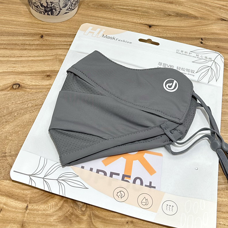 Ženska prozračna maska za UV zaštitu i zaštitu od sunca, mrežasta Ice Silk tkanina, zaštita očiju