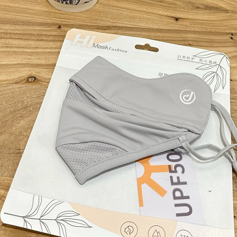 Ženska prozračna maska za UV zaštitu i zaštitu od sunca, mrežasta Ice Silk tkanina, zaštita očiju