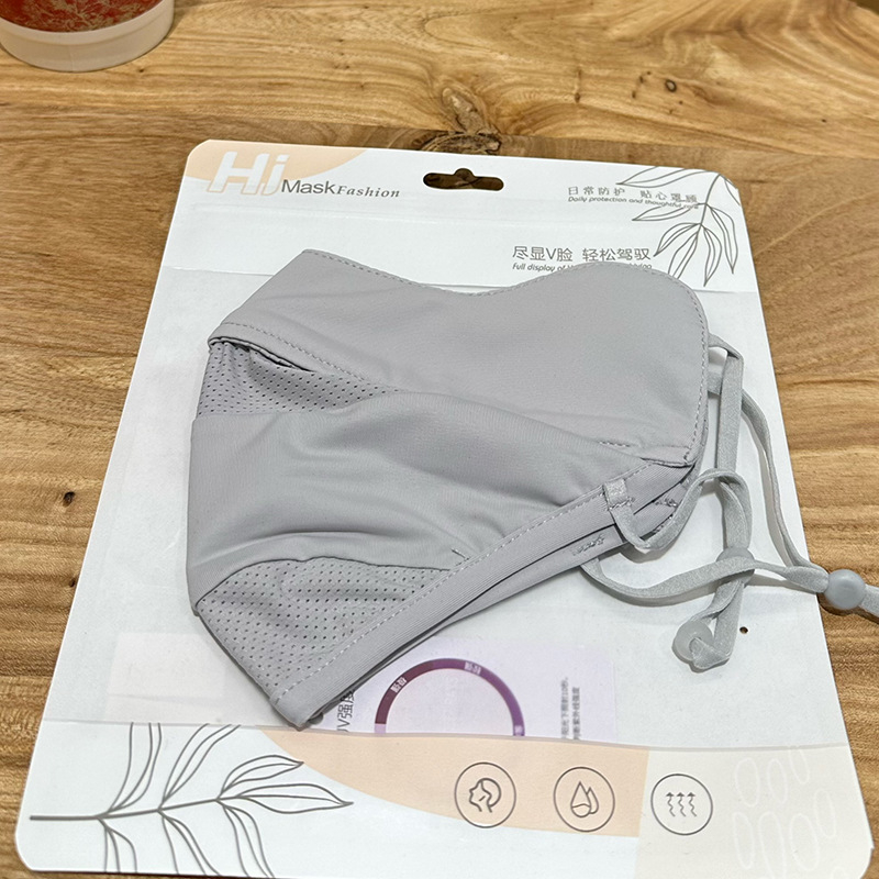 Ženska prozračna maska za UV zaštitu i zaštitu od sunca, mrežasta Ice Silk tkanina, zaštita očiju