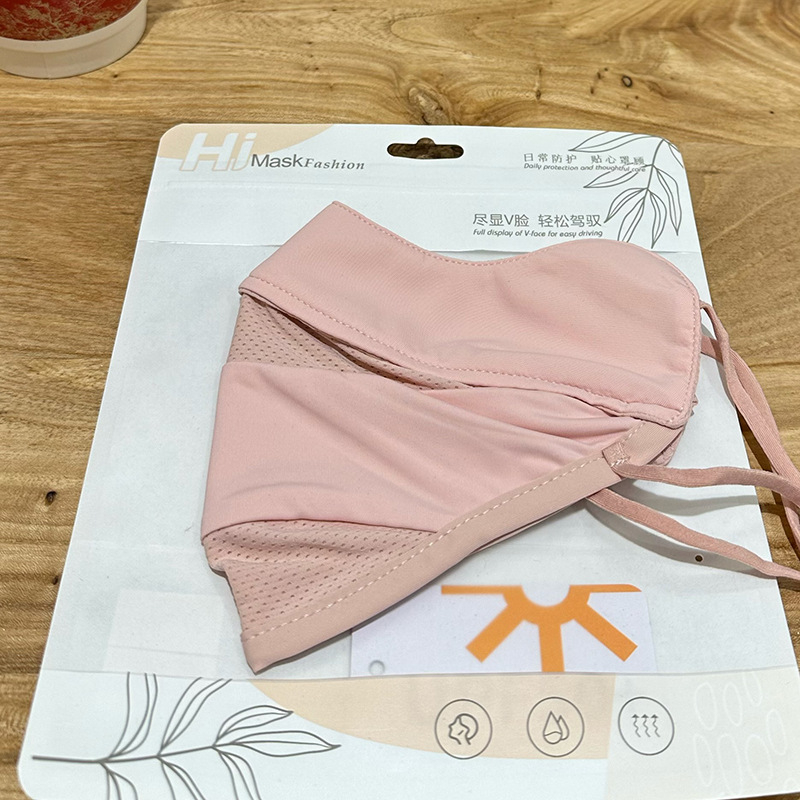 Ženska prozračna maska za UV zaštitu i zaštitu od sunca, mrežasta Ice Silk tkanina, zaštita očiju