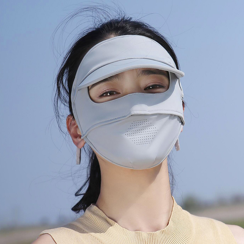 Ljetna maska za lice za vožnju biciklom s UV zaštitom, prozračan najlon materijal, potpuno prekrivanje lica