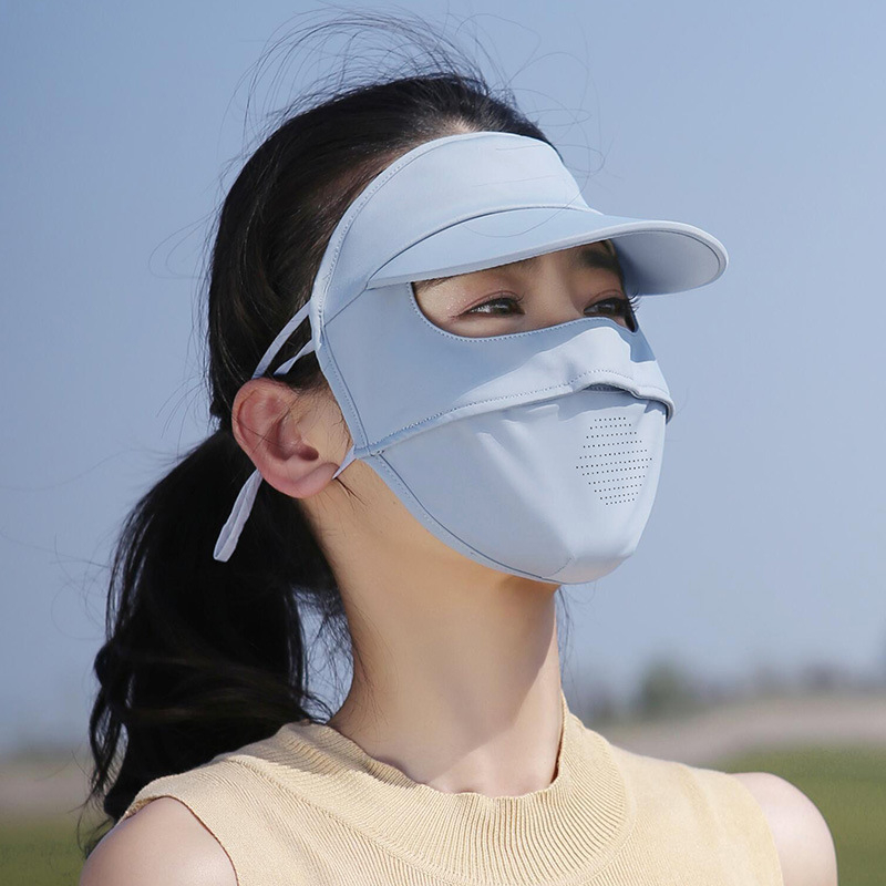 Ljetna maska za lice za vožnju biciklom s UV zaštitom, prozračan najlon materijal, potpuno prekrivanje lica