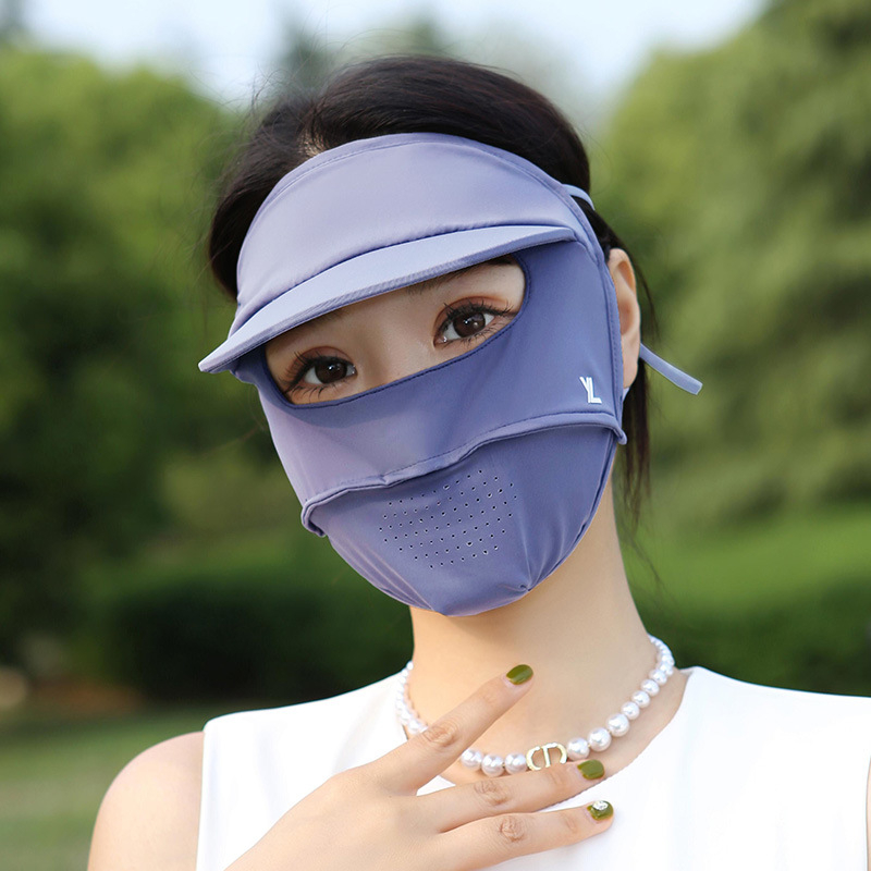 Ljetna maska za lice za vožnju biciklom s UV zaštitom, prozračan najlon materijal, potpuno prekrivanje lica