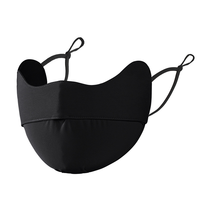 Ljetna maska za lice s UV zaščitom UPF50+, dizajn s ušnim remenima, unisex; materijal: najlon; obrada: viskozna vlakna