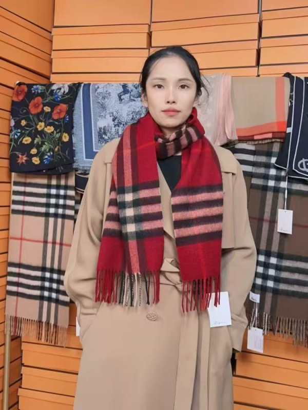 Uniszex sál kasmír gyapjú kockás mintával, kézzel készített, egyszerű szövés, téli meleg