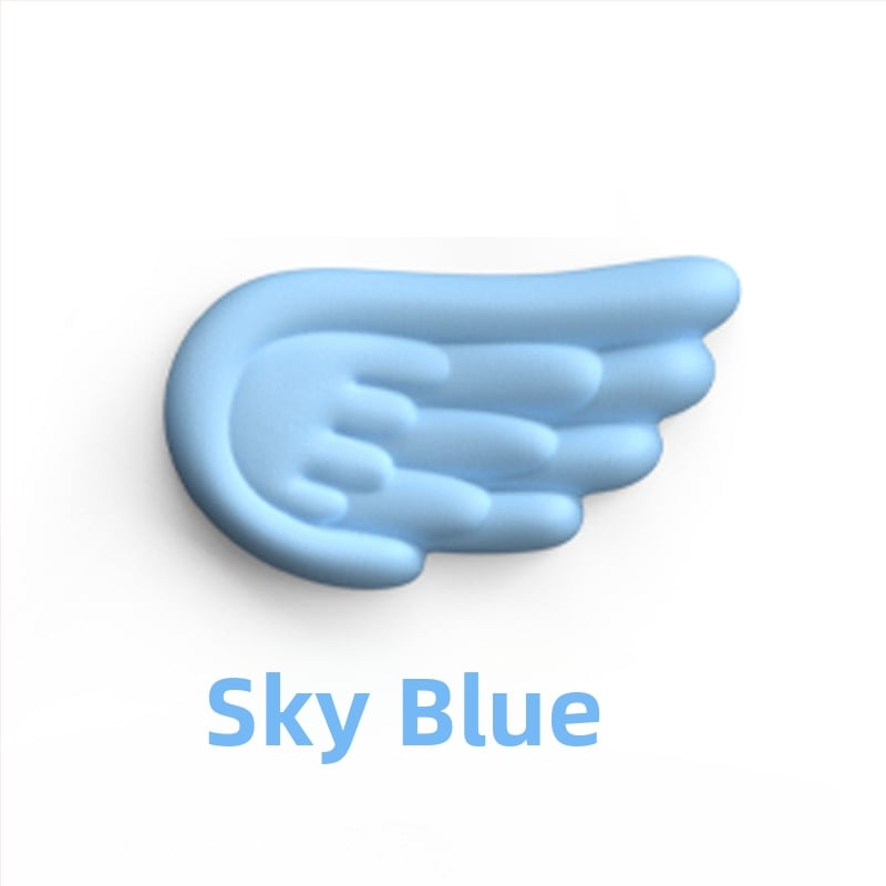 Tastatūras rokas balsts (Tips: rokas balsts; Materiāls: silikons; Stils: divpusējs; Funkcija: anti-slīd; Modelis: Angel Wings-001)