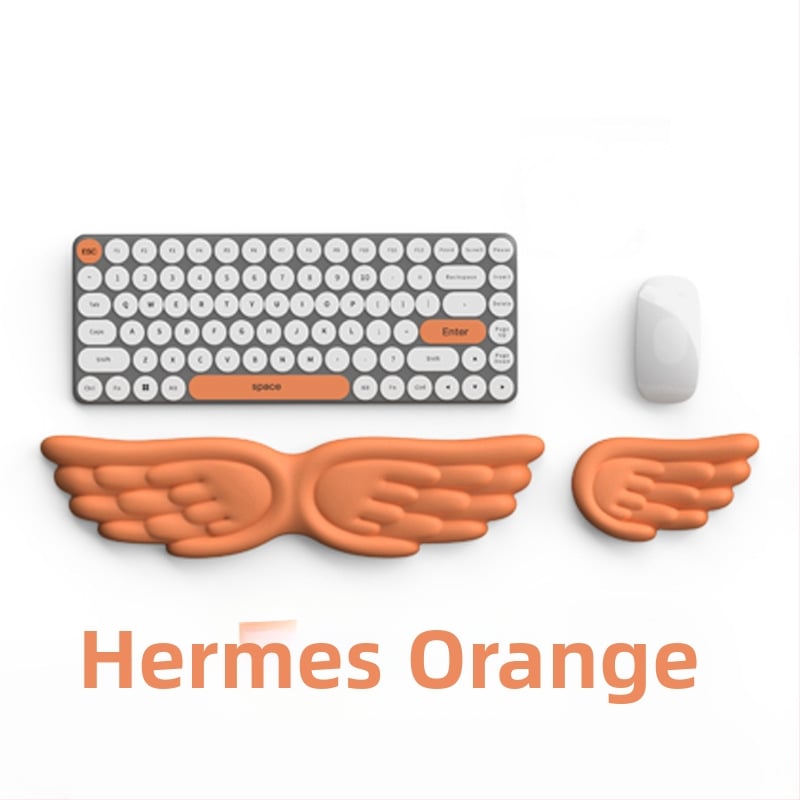 Tastatūras rokas balsts (Tips: rokas balsts; Materiāls: silikons; Stils: divpusējs; Funkcija: anti-slīd; Modelis: Angel Wings-001)