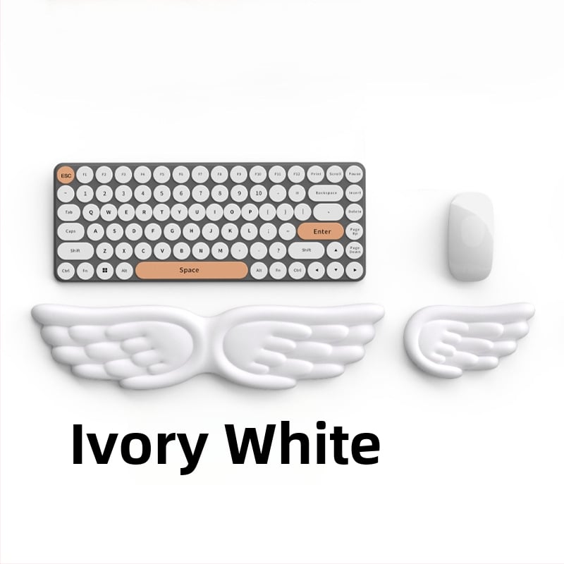 Tastatūras rokas balsts (Tips: rokas balsts; Materiāls: silikons; Stils: divpusējs; Funkcija: anti-slīd; Modelis: Angel Wings-001)