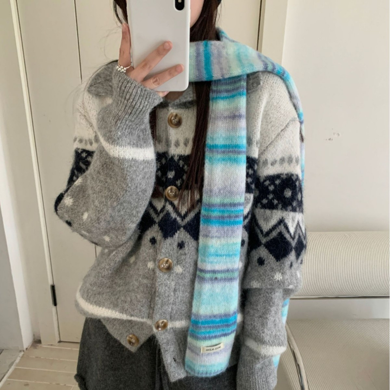 Ženski šal od vune u mješavini, warp pletenje, održava toplinu, zima, podrijetlo Hangzhou