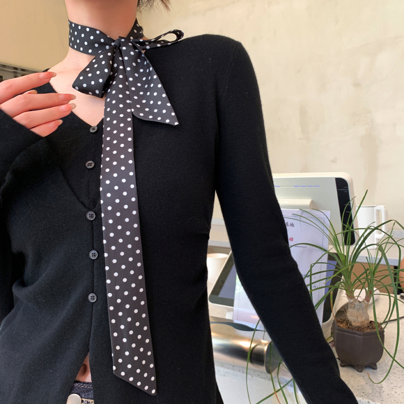 Šal od poliestera s twill uzorkom i točkastim uzorkom, proljetni stil