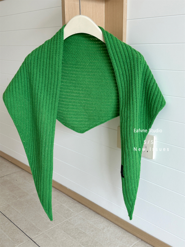 Warp-Knit vuneni šal s prugastim uzorkom, debeo i topao za zimu