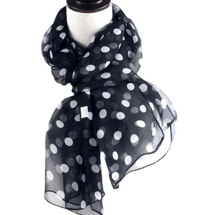 Georgette poliester šal — točkice, Swiftone, ljeto, obična tkanina