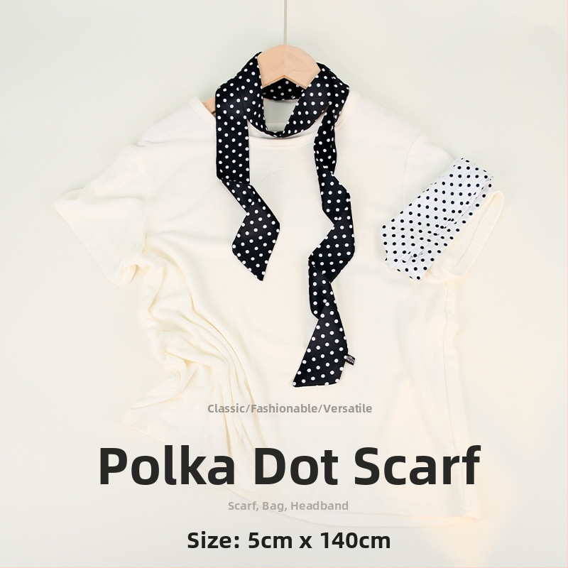 Poliester šal s twill uzorkom u gradijentu s točkicama, lagan i sofisticiran dodatak za proljeće