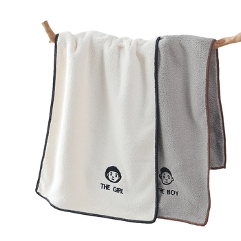 Комплект кърпи за баня за двойки – коралов флийс, 150D, плоско тъкане, 300–400 g, персонализирана обработка, за домашно ползване