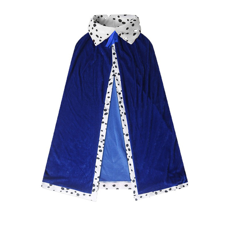 Helovīna pelerīne – karaliska stila prinčam/princesei, izsmalcināta poliester pelerīne maskēšanās izrādēm