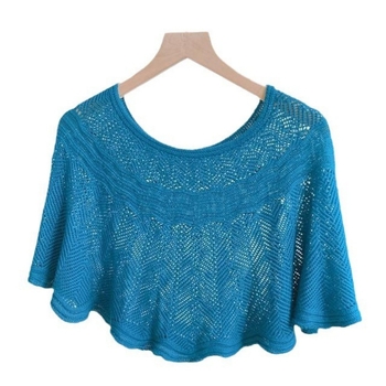 Ženski pleteni šal, warp-knit tehnologija, monohromatski uzorak, čuva toplinu, tie-dye obrada