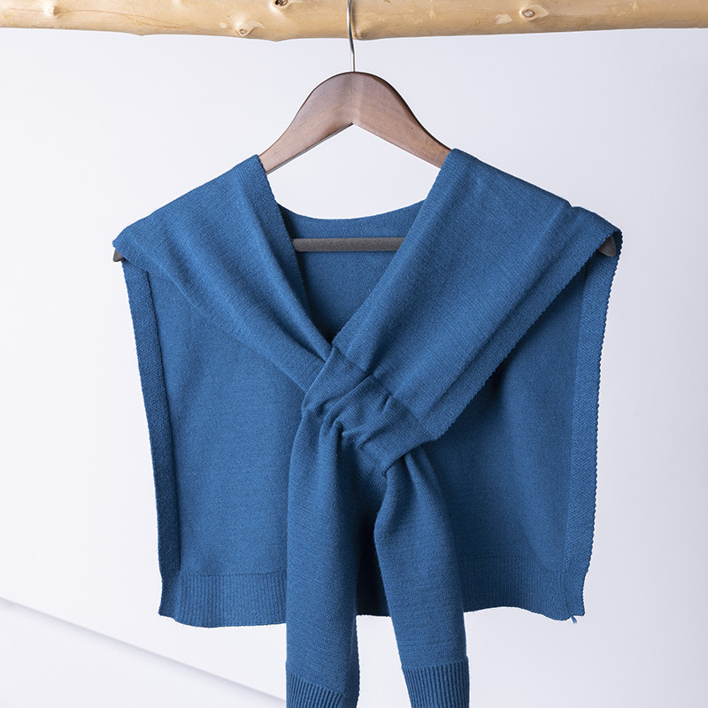 Tang qianyue Ženski pleteni šal – jednobojan, core yarn materijal, plosnato pleteno, dekorativan, za sve sezone