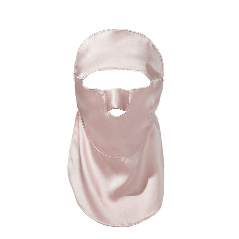 Dvostruka maska za lice od svile s UV zaštitom, prozračna za ljetnu vožnju biciklom