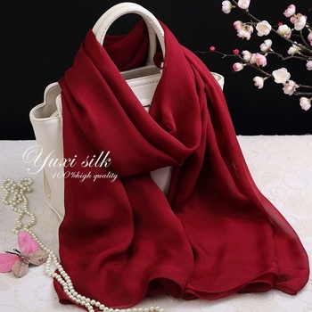 Ženski šal od mulberry svile, šal za vrat, elegantan, vrhunske kvalitete, za proljeće