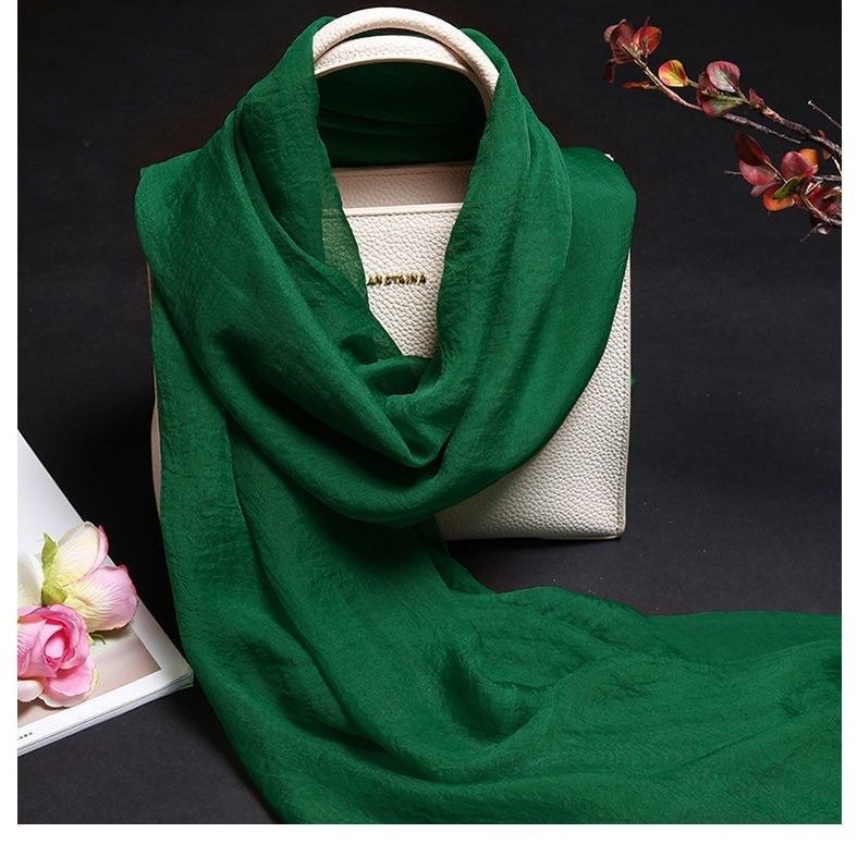 Ženski šal od mulberry svile, šal za vrat, elegantan, vrhunske kvalitete, za proljeće