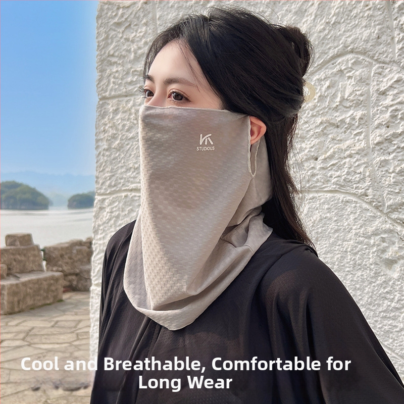 Maska za zaštitu od sunca za cijelo lice s integriranim vratom, poliester 51–60%.