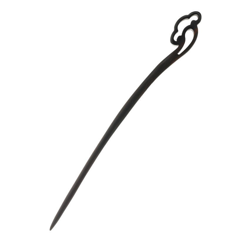 Duga drvena kopča za kosu u retro stilu, geometrijski dizajn, Hanfu dodatak, pogodan za poklone (vjenčanje, rođendan, festival)