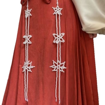 Минг стил фениксова корона – комплект за глава с пискюли от изкуствени перли, детски аксесоар за глава, метал, стил 20213, кристал тип 20213, обработка 20213