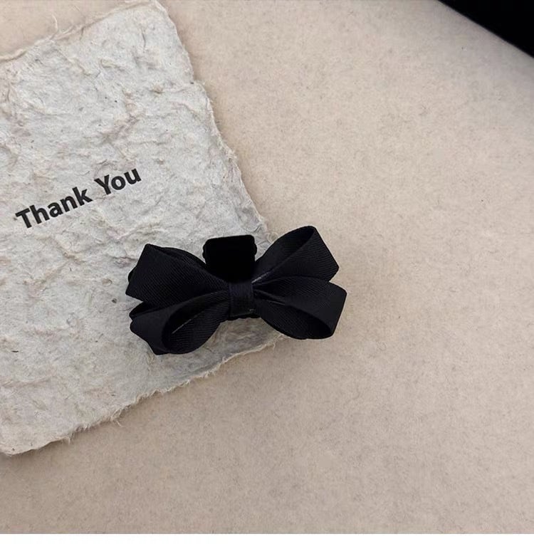 Dječja kopča za kosu s platnenom mašnicom, grip-klip za čelo i bočni pramen, japansko-korejski stil, plastika