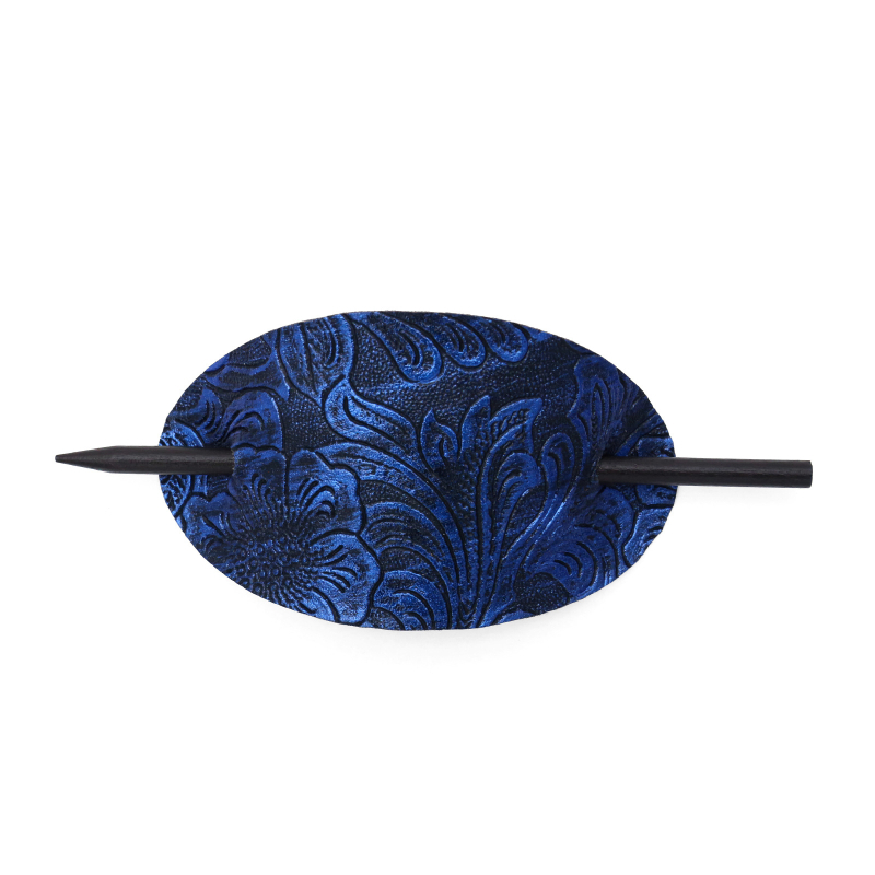 Ukosnica za kosu od umjetne kože – antički stil, ovalni geometrijski oblik, dodatak za kosu