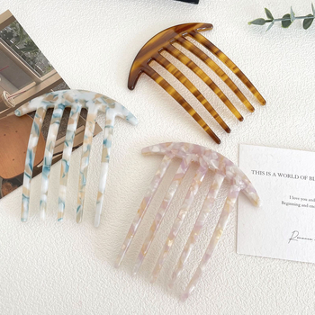 Korejskog stila ukosnica za kosu s pločom octne kiseline, cvjetna tekstura, samostalno pakiranje, mogućnost prilagodbe i licencirana privatna oznaka