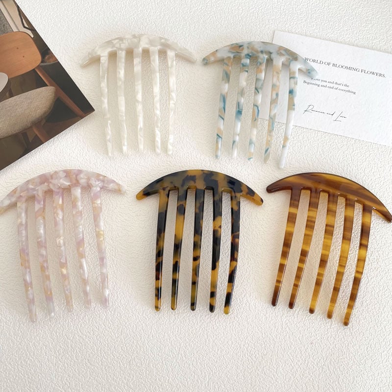 Korejskog stila ukosnica za kosu s pločom octne kiseline, cvjetna tekstura, samostalno pakiranje, mogućnost prilagodbe i licencirana privatna oznaka