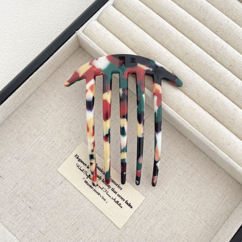 Korejskog stila ukosnica za kosu s pločom octne kiseline, cvjetna tekstura, samostalno pakiranje, mogućnost prilagodbe i licencirana privatna oznaka