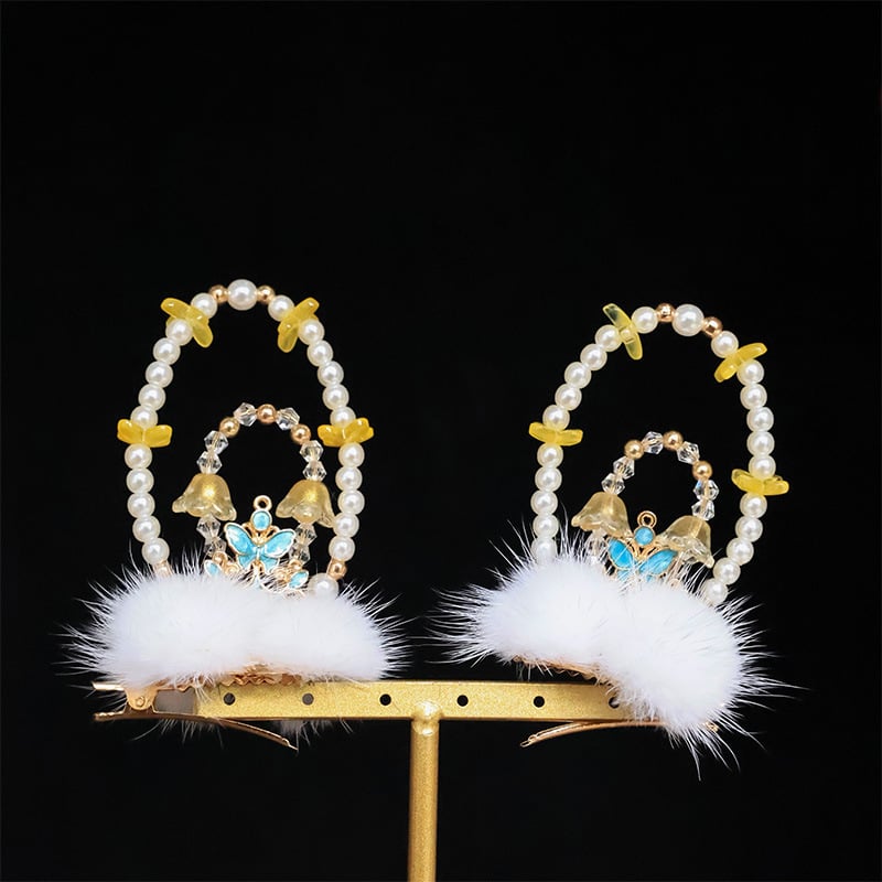 Ručni rad, spona za kosu od legure s motivom zeca, za djecu