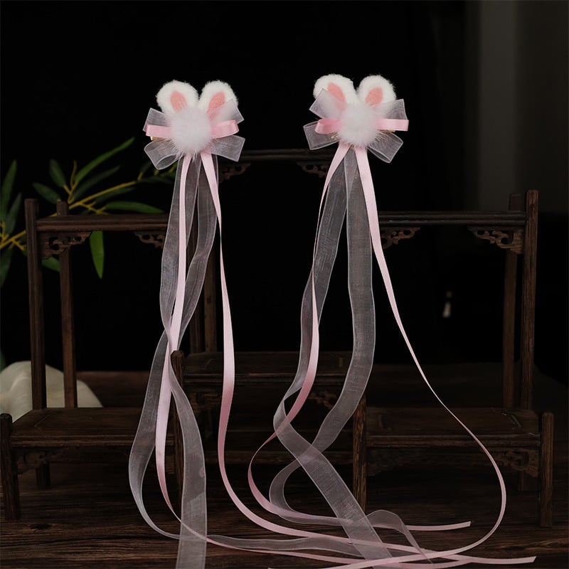 Ručni rad, spona za kosu od legure s motivom zeca, za djecu