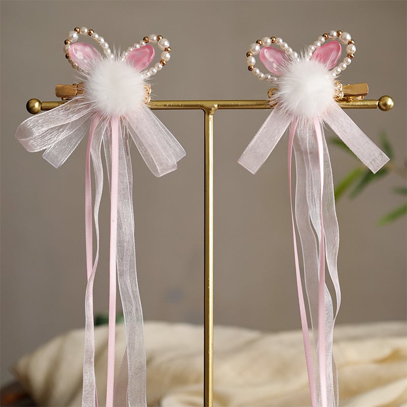 Ručni rad, spona za kosu od legure s motivom zeca, za djecu