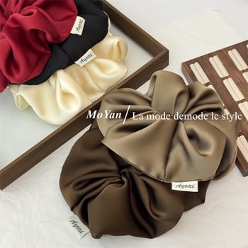 Moyan dvostrano satinirana gumica za kosu, ručna izrada, korejski stil, visoka elastičnost