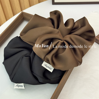 Moyan dvostrano satinirana gumica za kosu, ručna izrada, korejski stil, visoka elastičnost