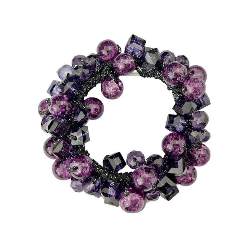 Gumica za kosu s kristalnim perlama, korejski stil, visoka elastičnost, pleteni dizajn