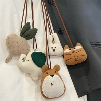 Dječji kožni privjesak na šnuri s karikaturama životinja, dugi nakit, mogućnost prilagodbe, pojedinačno pakirano