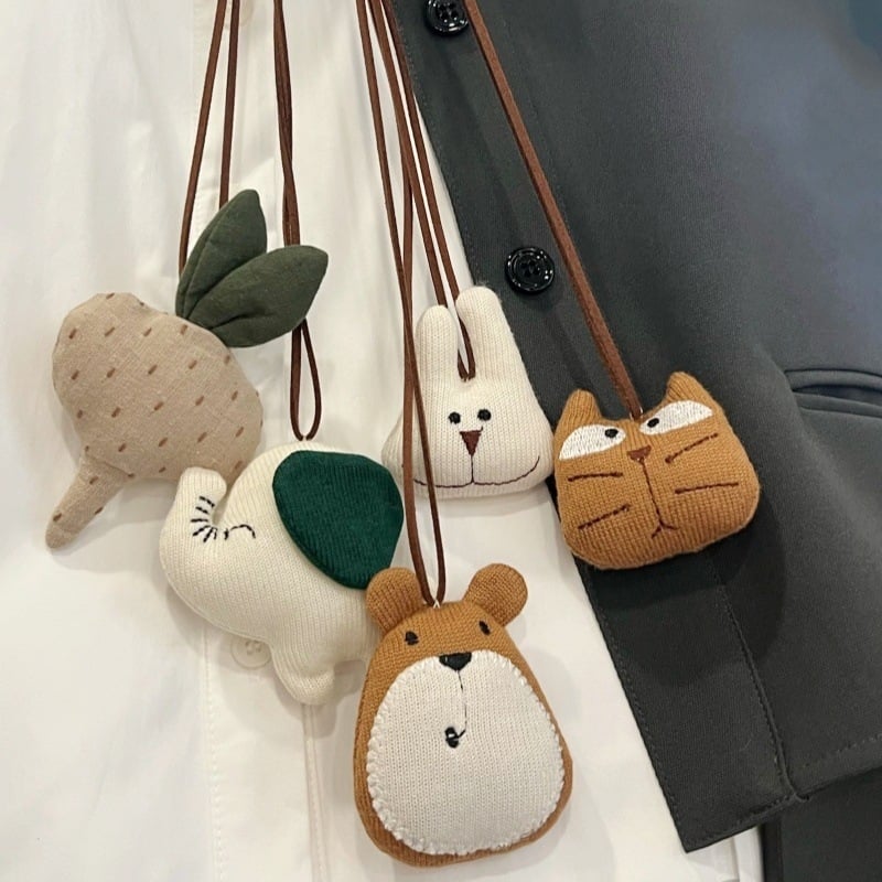 Dječji kožni privjesak na šnuri s karikaturama životinja, dugi nakit, mogućnost prilagodbe, pojedinačno pakirano