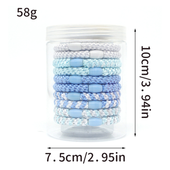 Mizuo gumica za kosu za rep, pletena, visoka elastičnost, mješavina materijala, svjež i sladak stil