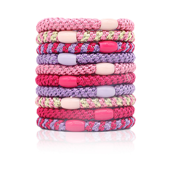 Mizuo gumica za kosu za rep, pletena, visoka elastičnost, mješavina materijala, svjež i sladak stil