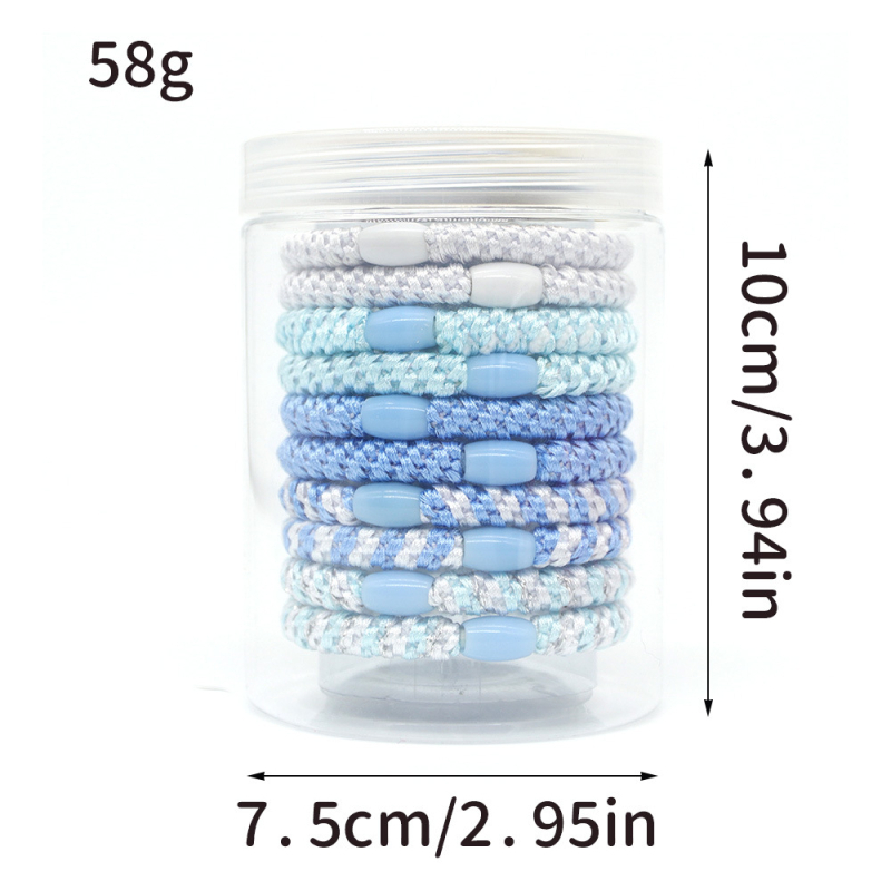 Mizuo gumica za kosu za rep, pletena, visoka elastičnost, mješavina materijala, svjež i sladak stil