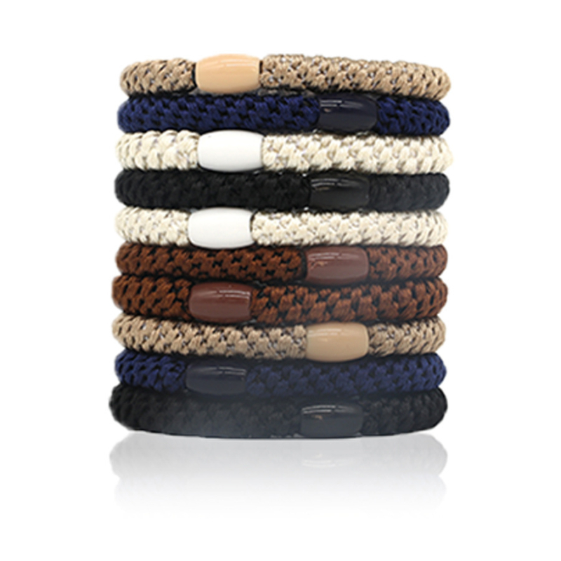 Mizuo gumica za kosu za rep, pletena, visoka elastičnost, mješavina materijala, svjež i sladak stil